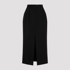 Skirt Luxury Pleated Skirt, Luxury Formal Long Skirt, Luxury Lined Pencil Skirt, Luxury Lined Midi Skirt, Luxury Black Long Skirt, Luxury Stretch Black Maxi Skirt, Sleek Luxury Black Maxi Skirt, Luxury Sleek Black Maxi Skirt, Dolce And Gabbana Skirt