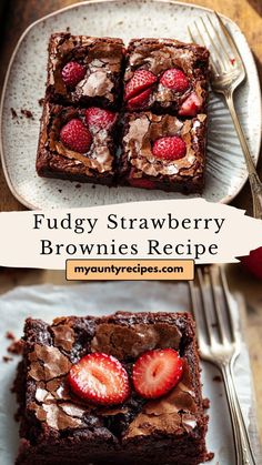 Enjoy the best of both worlds with these fudgy strawberry brownies. Rich, chocolatey brownies paired with sweet, fresh strawberries make this dessert irresistible. Perfect for fall get-togethers, these brownies are guaranteed to satisfy your sweet tooth. Brownies With Strawberries, Strawberry Brownies Recipe, Strawberry Brownies, Baking Business, Brownies Recipe, Fresh Strawberries, Strawberry Recipes, Fresh Berries, Chocolate Brownies