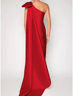 Sheath / Column Satin Evening Gown Elegant Christmas Red Green Dress Dress Formal Sweep / Brush Train Sleeveless One Shoulder with Shouder Flower 2024 Christmas Dress Formal, Elegant Christmas Dress, Straight Wedding Dresses, Red Green Dress, Gown Elegant, Satin Evening Gown, Pink Evening Dress, Mother Wedding Dress, Outfits Dresses