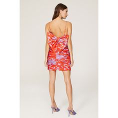 Orange floral crepe de chine (95% Polyester, 5% Spandex). Sheath. Sleeveless. Scoop neck. Side zipper closure. 34" from shoulder to hemline. Imported. Rent The Runway, Closet Designs, Side Zipper, Scoop Neck, Prom, Fashion Design, Floral