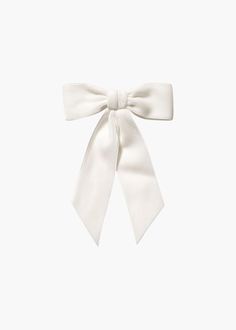 The Wide Velvet Bow Barrette is the larger sister of our classic Velvet Bow Barrette. Handmade in our Brooklyn studio, it features thick satin-edged silk velvet ribbon and a French barrette closure, making it easy to wear a multitude of ways, in any type of hair. This bow is a timeless addition to your hair collection. Dimensions: 6 x 9 inches Weight: 19g Luxury Hair Accessories, Bow Barrette, Hair Accessories Collection, Jennifer Behr, Fashion Shoots, French Barrette, Spring Hairstyles, Hair Collection, Luxury Hair