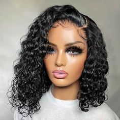 $product title ready to ship $150 cashapp, venmo, apple pay only Expertly crafted with 100% human hair, our 5x5 closure curly Bob Wig offers 180 density for fullness and a natural look. Its curly style and 5x5 closure make it easy to wear and maintain. Get ... African Hair Types, Kręcony Bob, Kort Bob, Curly Lace Frontal, Human Wigs