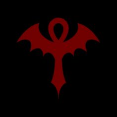 an image of a bat symbol on a black background with red color in the middle