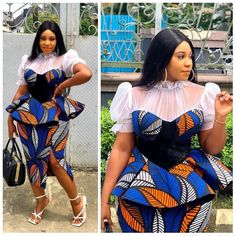 Ankara Peplum Styles For Women, Peplon Tops Ankara And Skirt, Top And Skirt Ankara Styles, Latest Ankara Peplum Tops And Skirt, Peplum Gown Ankara, Ankara Skirt And Blouse Styles Peplum Tops, Short Skirt And Top Ankara Styles, Ankara Peplum Gown Styles, Peplum Top And Skirt Ankara