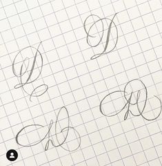 the letters and numbers are drawn on graph paper