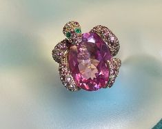 Marquise Burma Ruby Ring With Champagne Diamonds on 18K Rose - Etsy Luxury Pink Jewelry Collectible, Luxury Pink Collectible Jewelry, Champagne Diamond, Ruby Ring, 18k Rose Gold, Champagne, Ruby, Diamonds, Angeles