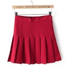 Color: Red, Size: L Pleated Skirt Y2k, Slim Dresses Casual, Casual Kawaii, Trendy Summer Fits, High Waist Pleated Skirt, Skirts For Girls, Red Bandage Dress, High Waisted Pleated Skirt, Winter Knit Sweater