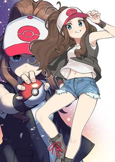 Pokemon Hilda, Female Pokemon Trainers, Pokémon White, Pokemon Photo, Pokémon Black And White, Pokemon Waifu, Black Pokemon, Pokemon Special, Pokémon Master