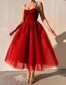 Prom Dress Ankle Length, Dress Ankle Length, Formal Evening Dress, Red A, فستان سهرة, Tulle Prom Dress, Glam Dresses, Looks Chic, Formal Evening Dresses