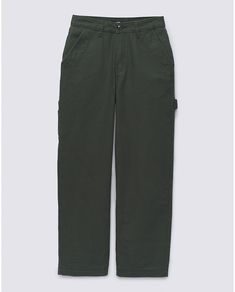 Vans Relaxed Fit Cotton Bottoms, Urban Work Pants For Fall, Relaxed Fit Work Pants With Cargo Pockets, Utility Cargo Pants With Straight Hem, Cotton Utility Work Pants With Straight Hem, Fall Work Pants With Pockets And Straight Hem, Urban Style Relaxed Fit Cargo Pants For Workwear, Cotton Utility Work Pants For Fall, Utility Work Pants With Cargo Pockets And Straight Hem