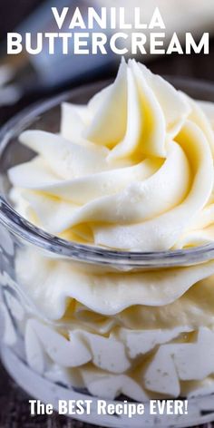 the best recipe ever vanilla buttercream