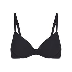 Fits Everybody T-Shirt Bra - Onyx | SKIMS Most Comfortable Bra, Onyx Colour, Perfect Bra