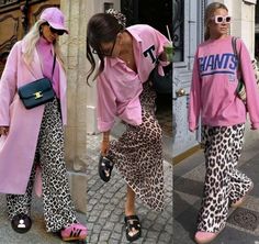 Cool Office Outfits Women Summer, Pop Art Style Fashion, Family Brunch Outfit, Pink And Leopard Outfit, Leopard Print Outfits, Leopard Outfits, Looks Jeans, Leopard Print Pants, Mode Boho