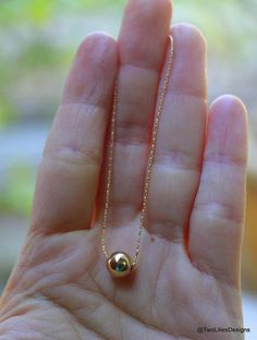 Gold Ball Necklace, Gold Neck Chain, Gold Pendant Jewelry, Wedding Jewellery Collection, Single Bead, Gold Rings Fashion, Gold Jewelry Simple