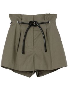 Belted Shorts, Airport Style, 3.1 Phillip Lim, Phillip Lim, Welt Pocket, Stretch Cotton, Short Outfits, Origami, Fashion Branding