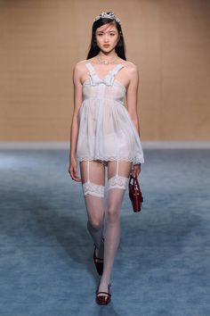 Floral Satin Dress, Shushu Tong, Shanghai Fashion Week, Shanghai Fashion, Delicate Lingerie, Vogue China, Spring Fashion Trends, 2024 Fashion, Runway Collection