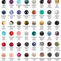 A chart of healing stones and beads Bracelets With Meaning, Gemstone Meanings, Bracelets Diy, Crystal Healing Stones, Diy Crystals, Healing Bracelets, Diy Schmuck, Red Bead, Mala Beads