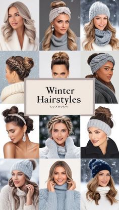 Curls Braids, Low Buns, Sleek Bun, Voluminous Curls, Trendy Winter, Cold Weather Fashion, Winter Is Here, Elegant Updo, Winter Hairstyles