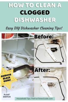 how to clean a clogged dishwasher easy diy dishwasher cleaning tips