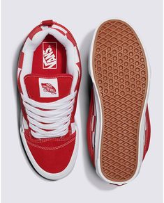 Vans Sneakers In University Red For Streetwear, Vans Red Shoes, Nike Winter Jackets, Red Authentic Vans, Red Checkered Vans, Vans Authentic Red, Vans Store, Trendy Shoes Sneakers, Cute Birthday Outfits