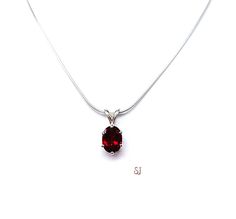 Check out www.shantasticjewelry.com for great clearance items and discounts! Please note: This pendant is made to order. Production time is about 1-6 days. This beautiful pendant features an oval lab created ruby stone.  It is set in a sterling silver six prong setting. The stones are faceted in a mixed brilliant cut like many high end natural rubies. Lab rubies are just like natural rubies (corundum) but were made in a lab. The pendant comes with a fine silver plated solid sterling silver chain Ruby Jewelry Necklaces Simple, Ruby Jewelry Necklaces, Jewelry Necklace Simple, Contour Wedding Band, Jewelry Accessories Ideas, Accessories Ideas, Ruby Stone