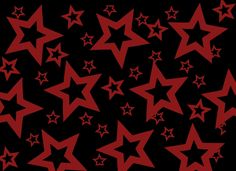 many red stars on a black background