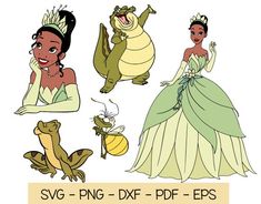 disney princess and the frog digital clipart