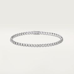 C de Cartier bracelet Silver Cartier Bracelet, Cartier Diamond Bracelet, Bracelet White Gold, Bracelet Cartier, Cartier Earrings, Cartier Necklace, The Bling Ring, Bracelet Rose Gold, Cartier Bracelet