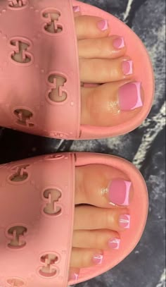 Pink Toe Nails, Gel Toe Nails, Acrylic Toe Nails, Acrylic Toes, Pretty Toe Nails, Cute Toe Nails, Short Square Acrylic Nails, Acrylic Nails Coffin Pink, Long Square Acrylic Nails