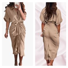 Short Sleeve Belted Ruched Midi Shirt Dress 97%Polyester, 3%Elastane S=Us 4-6, M=Us 8-10, L=Us 12-14, Xl=16 New To Poshmark? Sign Up With Code Styleyourself To Get $10 Off Your First Purchase. Shop My Closet For: Bohemian, Boho, Spring, Summer, Fall, Winter, Vacation, Cruise, Holiday, Photo-Shoot, Birthday, Occasion, Wedding, Fun, Casual, Party, Gift, Shopping, Girly, Trendy, Modest, Date Night, Chic, Classy, Classic, Elegant, Statement, Dressy, Fancy, Preppy, Feminine, Soft, Romantic, Bride, Li Ruched Button-up Dress For Work, Elegant Shirt Dress With Tie Waist For Brunch, Casual Pleated Shirt Dress For Day Out, Chic Office Dresses With Ruched Detail, Knee-length Ruched Midi Dress For Office, Solid Shirt Dress For Date Night In Spring, Solid Shirt Dress For Spring Date Night, Short Sleeve Tie Waist Shirt Dress For Fall, Shirt Dress For Date Night In Spring