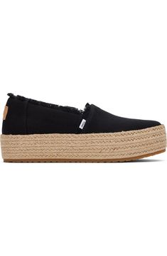 Comfortable Slip-ons With Contrast Sole For Spring, Textile Slip-ons With Textured Sole For The Beach, Comfortable Platform Espadrilles For The Beach, Beach Slip-on Platform Espadrilles, Comfortable Platform Slip-ons For Spring, Casual Synthetic Espadrilles With Textured Sole, Comfortable Espadrilles With Rubber Sole For Vacation, Casual Slip-ons With Contrast Sole For Summer, Beach Slip-ons With Woven Espadrille Sole