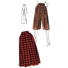 a woman's skirt and jacket sewing pattern