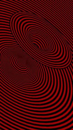 an abstract red and black background with wavy lines in the center, forming a spiral pattern