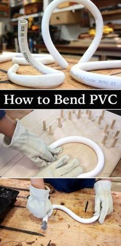 how to bend pvg hoses on wood