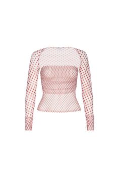 Meet Iris, your new go-to top, in White Polka Dot. With a cinched center and a detachable bolero, this two-piece long-sleeve top is as versatile as it is stylish. Fitted and slightly sheer, Iris is perfect for layering or making a statement on its own. True to size. Please refer to the flat lay image for product accuracy. Mimi Wade, Corset Back Dress, Sheer Long Sleeve Top, Mesh Tops, Sheer Long Sleeve, Statement Dress, Everyday Dresses, Dress First, Dress Backs