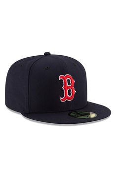 Let everyone know which baseball squad is your favorite with this Boston Red Sox Authentic Collection On-Field 59FIFTY fitted hat from New Era! Material:  100% PolyesterHigh CrownStructured fitFlat billFittedSix panels with eyeletsRaised embroideryContrasting underbillSurface washableOfficially licensedImportedBrand: New Era Navy Fitted Hat With Flat Brim For Baseball Season, Navy Flat Brim Fitted Hat For Baseball Season, Navy Snapback Fitted Hat For Baseball Season, Throwback Baseball Cap For Baseball Season With Curved Brim, Flat Brim Fitted Hat For Baseball Season, Collegiate Baseball Hat With Curved Brim, Throwback Baseball Cap For Baseball Season, Throwback Curved Brim Hats For Baseball Season, Classic Baseball Cap For Game Day