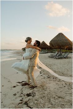 Bride and groom portraits on the beach in Cancun Mexico.
​
​Read all about this real wedding at Secrets Playa Blanca, Mexico. 
​
​Learn why the couple chose this venue, their wedding planning experience and tips and advice for couples looking to get married at this all-inclusive resort. 
​