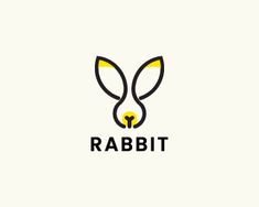 the logo for rabbit, which is designed to look like an animal's head