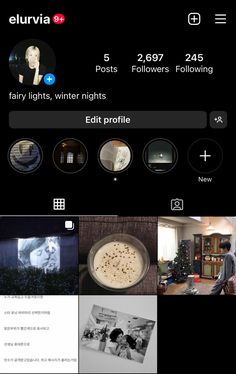 an instagram page with pictures and text on the bottom right corner, below it is a black background