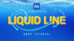 the words liquid line are under water