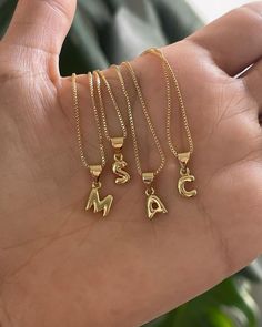 Initial M Necklace, H Necklace Initial, B Necklace, Silver Braided Ring, Necklace Trendy, Mini Necklace, Bubble Necklaces, Jewelry Accessories Ideas, Casual Jewelry