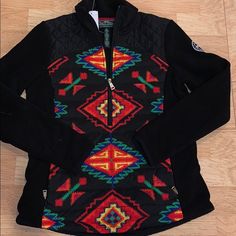 Quarter Zip Style Nwt Petite Small Lauren Ralph Lauren Active Black Patchwork Fleece Jacket With Long Sleeves, Cowgirl Stuff, Alpha Sigma, Sigma Alpha, Easy Sewing Patterns, Aztec Print, Lauren Ralph Lauren, Easy Sewing, Quarter Zip