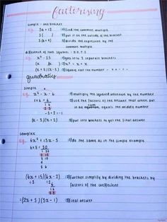 a notebook with some writing on it and an image of the same number in each column