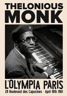 thelonious monk poster for loympia paris