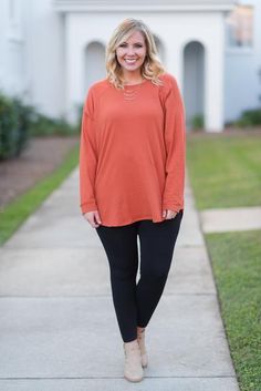 Curved Hem Slouchy Dolman Tunic, Rust – Chic Soul Casual Batwing Sleeve Tunic For Fall, Long Sleeve Brown Tunic For Fall, Brown Long Sleeve Tunic For Fall, Chic Soul, Rust Color, Look Your Best, Off Duty, Fall And Winter, Tunics