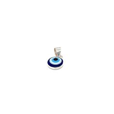 Ward off negativity with our Simple Resin Evil Eye Charm, featuring a mesmerizing blend of various shades of blue. This charming little amulet is a symbol of protection, making it perfect to hang on your bracelet, necklace, or as a keychain accessory. Let its tranquil blue hues serve as a constant reminder to stay mindful and ward off any negative energy that may come your way. Simple, yet powerful, our resin evil eye charm is a lovely addition to your personal collection of protective charms. M Blue Evil Eye Jewelry For Meditation, Symbolic Blue Round Pendant Necklace, Symbolic Blue Round Jewelry, Symbolic Blue Necklaces With Charms, Spiritual Blue Evil Eye Jewelry, Symbolic Blue Necklace With Round Pendant, Symbolic Blue Jewelry As Gift, Symbolic Blue Jewelry For Gifts, Symbolic Blue Jewelry For Gift