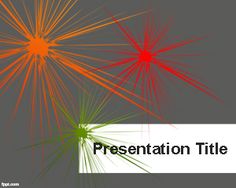 an abstract powerpoint presentation is shown in red, green and orange colors with the title