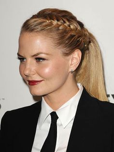 sleek braided ponytail French Braid Ponytail, Office Hairstyles, Pony Hairstyles, Asymmetrical Hairstyles, Balayage Blonde, Peinados Fáciles Para Cabello Corto, Work Hairstyles, Hot Hair Styles, Business Hairstyles