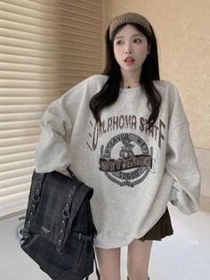 American Sweatshirts Women Loose Vintage Printed Students Unisex Personality Hip Hop Spring Autumn Harajuku Streetwear All-match voguable Custom Made Clothing, Harajuku Streetwear, Vintage Prints, Sweatshirts Women, Harajuku, Hip Hop, Street Wear, Lingerie, Sweatshirts