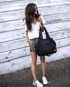 Inspired by a doctor’s bag, this structured carryall’s spacious interiors are accentuated with a mouth that opens wide to see all your contents clearly. The Paige Carryall comes in a beautiful black herringbone pattern. Lightweight, stylish, and always made of the finest materials. Shop now. Fashion Souls, Stylish Diaper Bag, Black Herringbone, Summer Basics, Soft Shorts, Herringbone Pattern, Coach Swagger Bag, Outfits Summer, Embroidered Top